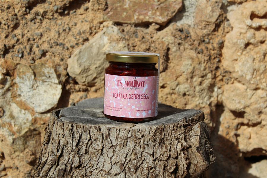 Jar of Dried cherry tomatoes by Es Molinot