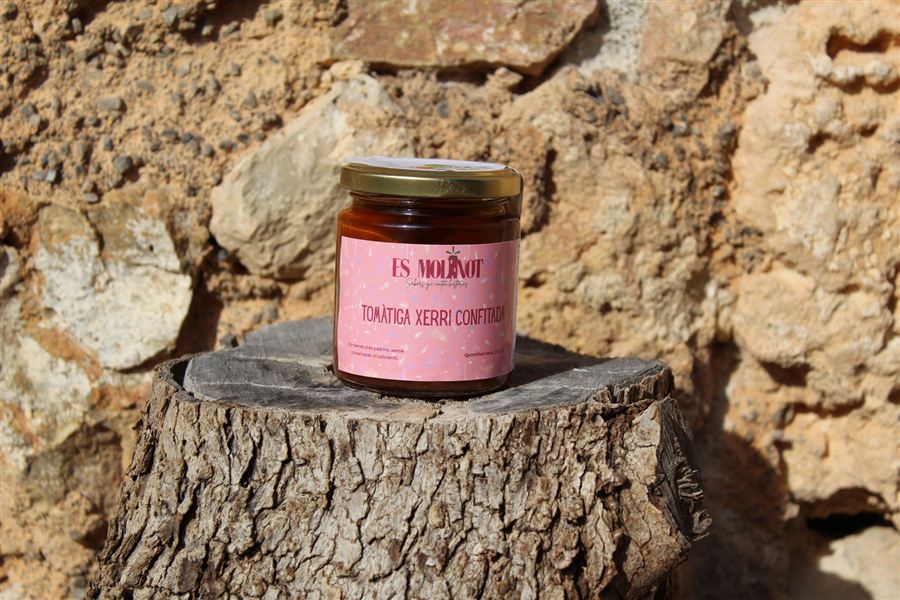 Jar of Confit cherry tomatoes by Es Molinot
