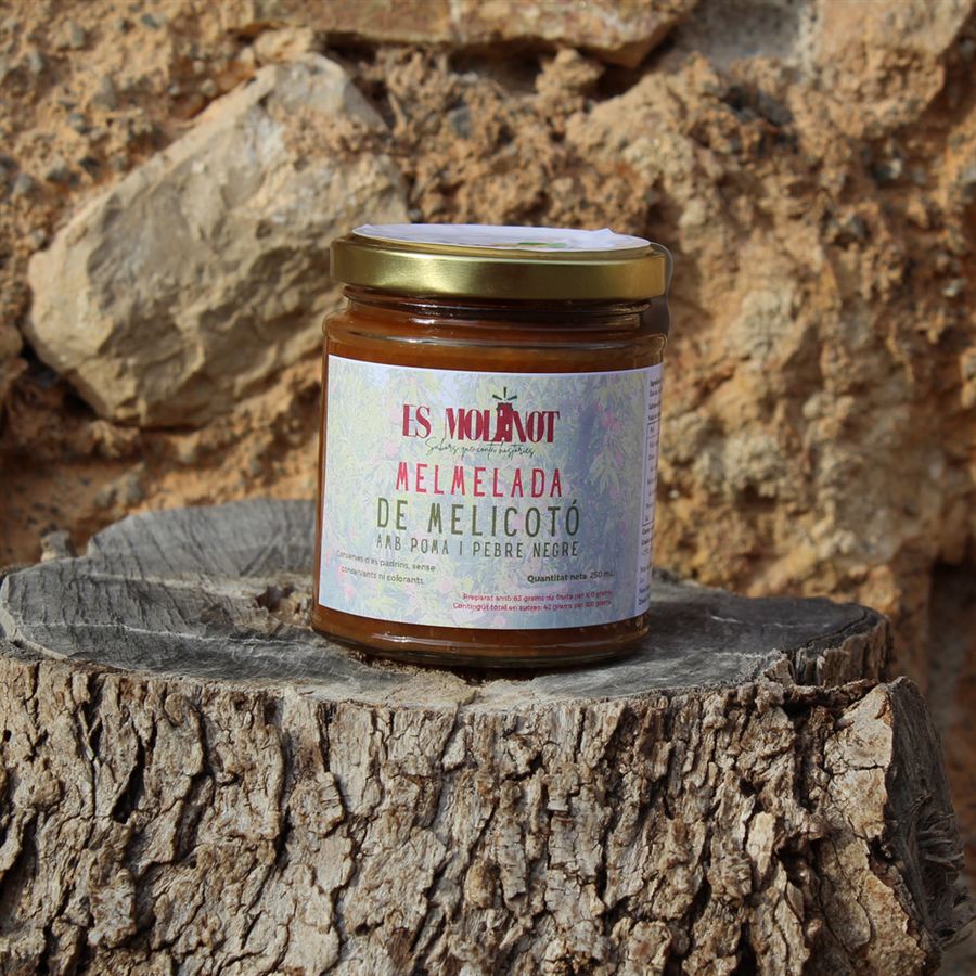 Jar of Peach jam by Es Molinot