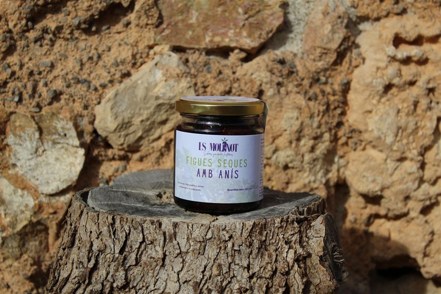 Jar of Dried figs with aniseed by Es Molinot